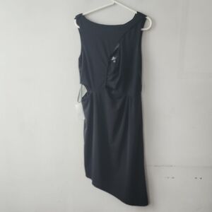 bebe Asymmetrical Black Dress